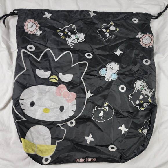 Petite Favor x Hello Kitty Black Large Tote Bag All Over Print Casual Storage - Picture 1 of 8